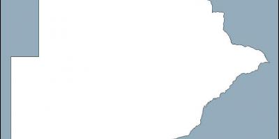 מפה של בוצואנה מפת המתאר.