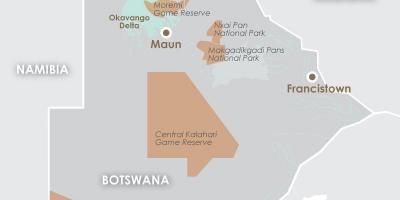 מפה של מאון בוטסואנה
